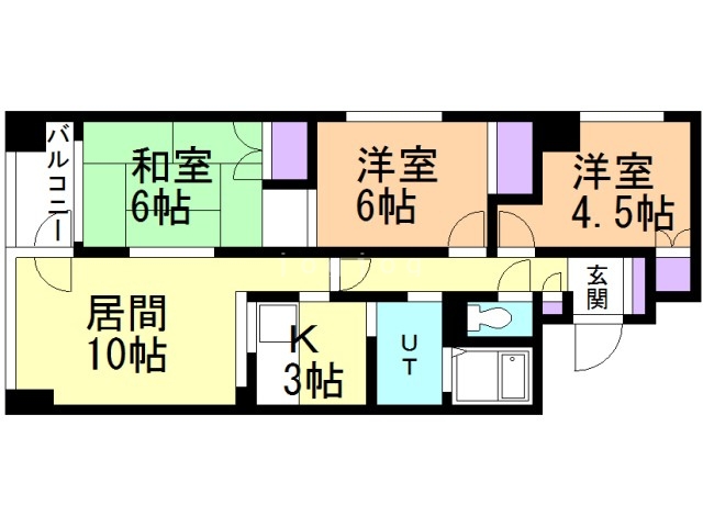 ベルエアーパレス滝川の間取り