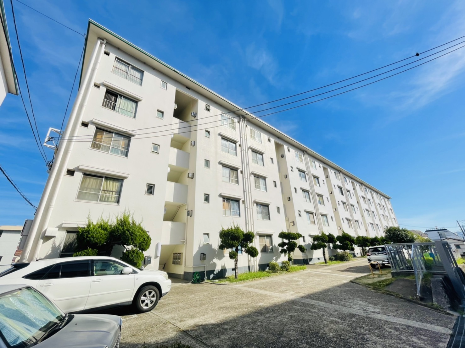 上高丸住宅D棟の外観写真