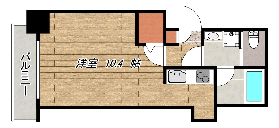 鹿児島市南林寺町のマンションの間取り