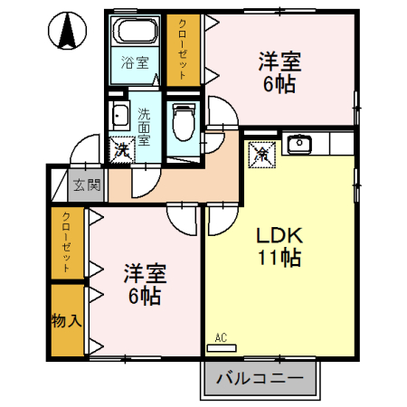 コンフォートヴィレッジの間取り