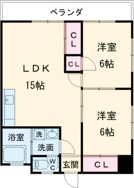サンビレッジシンエイの間取り