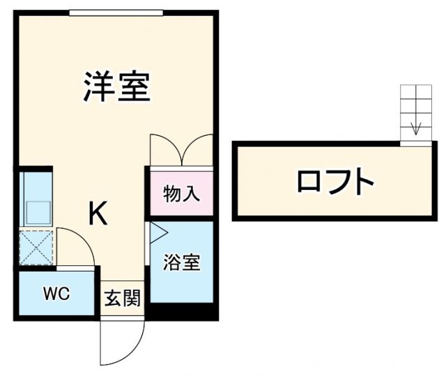 愛知県名古屋市名東区高針３（アパート）の賃貸物件の間取り