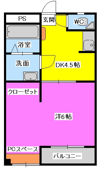 安隆ハイツの間取り