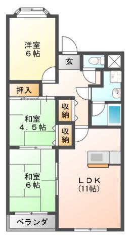 シャンポールの間取り