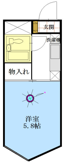 八王子市小比企町のマンションの間取り