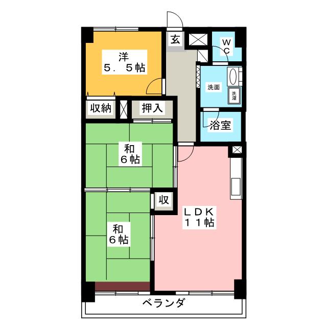 サザンシティネオ長町の間取り