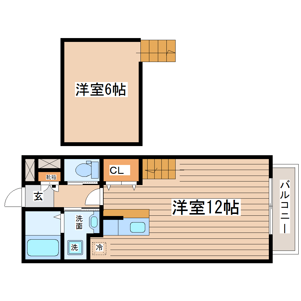 ホットハウス北仙台の間取り