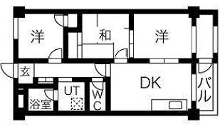 明石市西明石北町のマンションの間取り