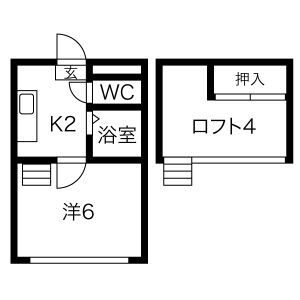 アビアシオン参番館の間取り