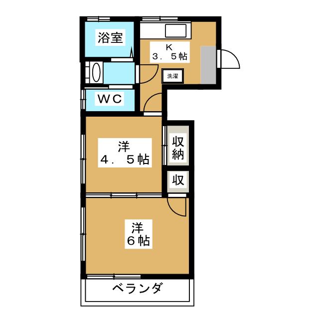 松戸市上本郷のマンションの間取り