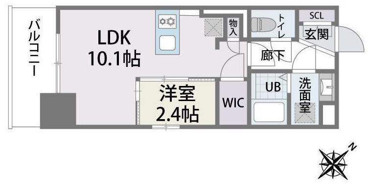 ラクラス博多IIの間取り