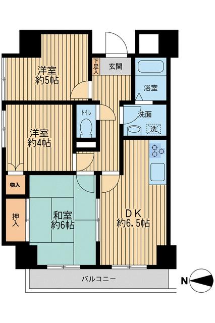 大田区西糀谷のマンションの間取り