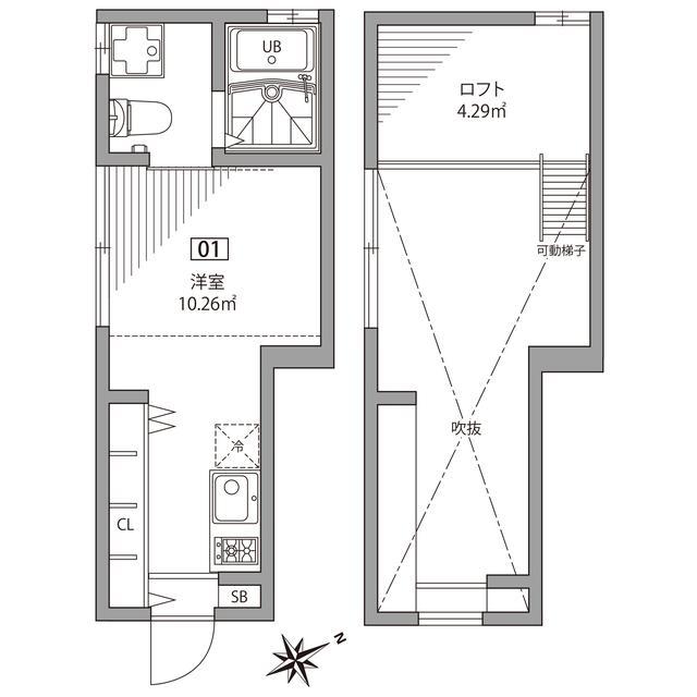 グランエッグス中野方南町の間取り