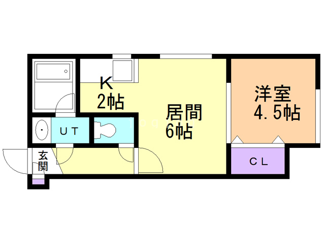 リーフコートＮ１６の間取り