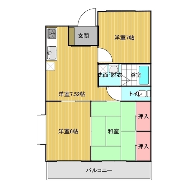 メゾングランドール柴崎の間取り