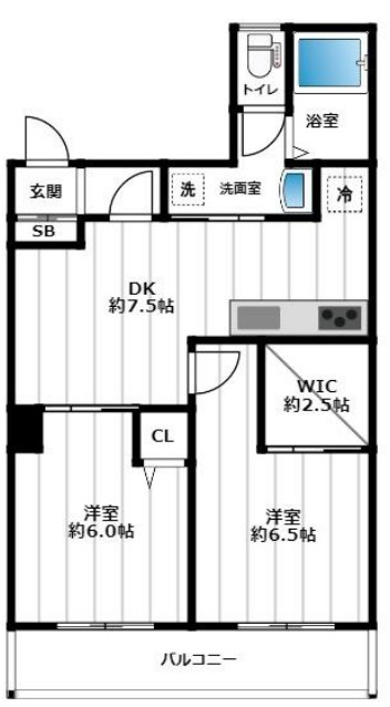 練馬区北町のマンションの間取り