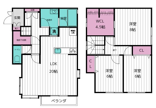 ルームパーシモンの間取り