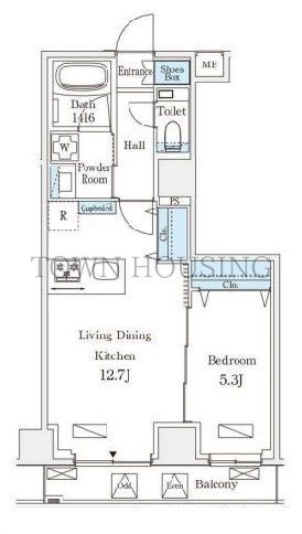 港区南青山のマンションの間取り