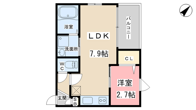 REGALEST山科椥辻の間取り