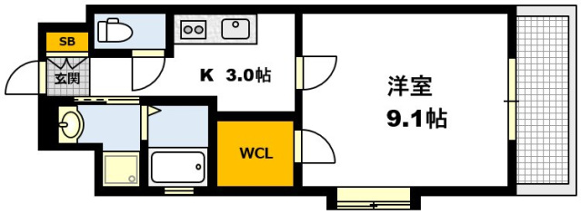 ロアール楠木の間取り