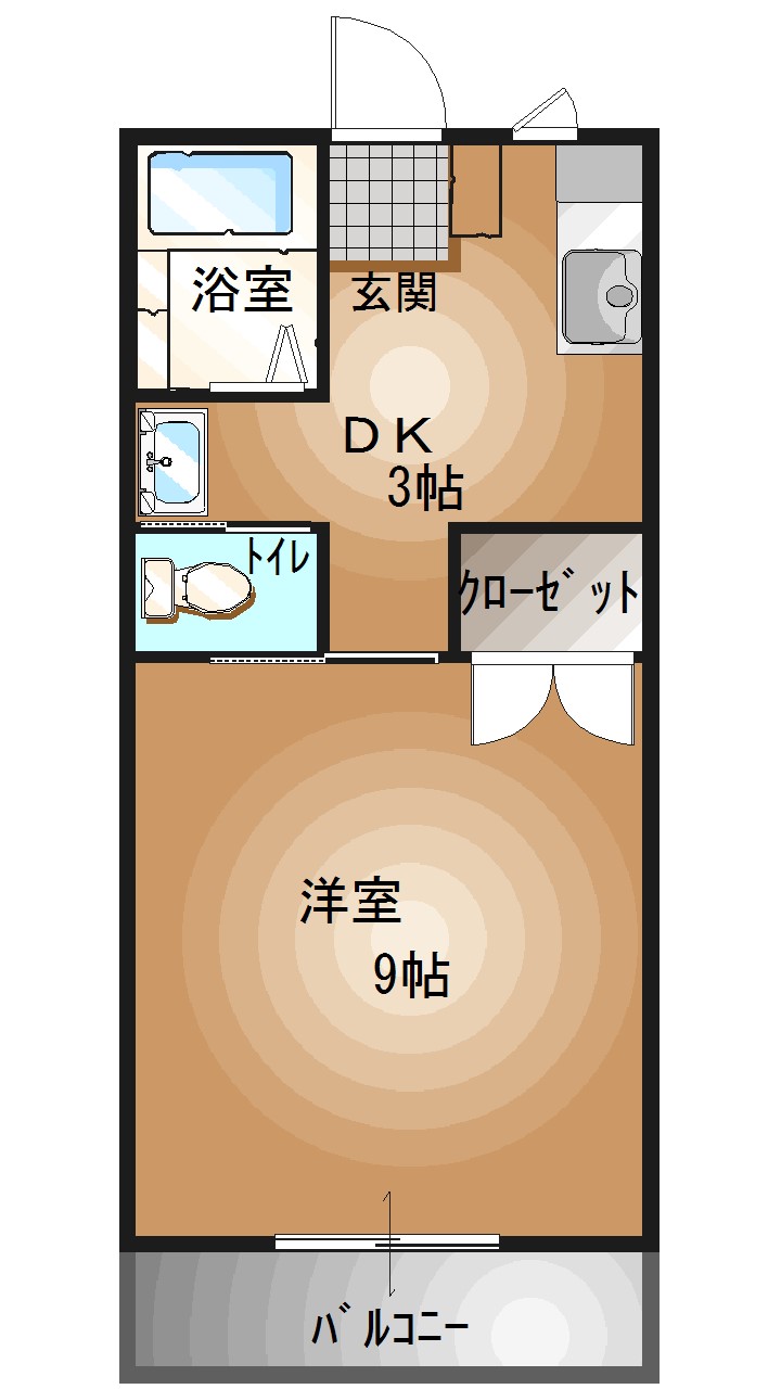 岩崎マンションの間取り