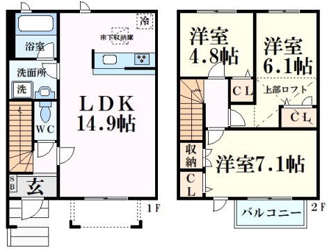 【西宮市菊谷町のその他の間取り】