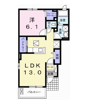 高砂市高砂町藍屋町のアパートの間取り