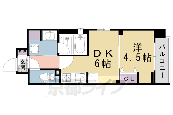 ベラジオ雅び東寺ＷＥＳＴの間取り