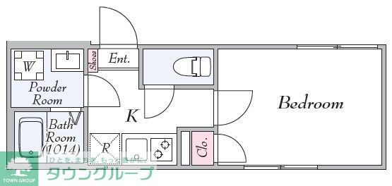 レジデンシア鹿浜の間取り