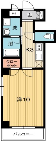 高知市与力町のマンションの間取り