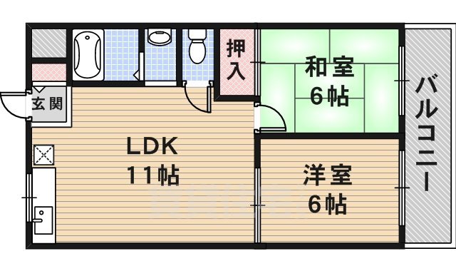 エーデル ピオニーの間取り