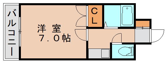 福岡市東区原田のマンションの間取り