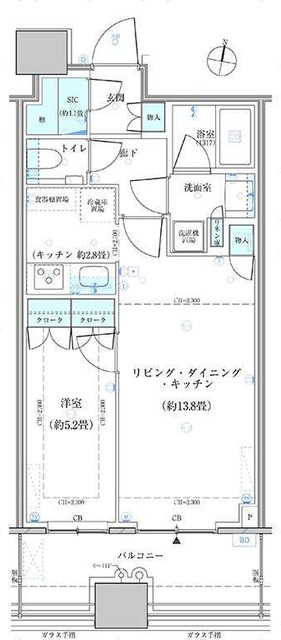 パークタワー勝どきサウスの間取り