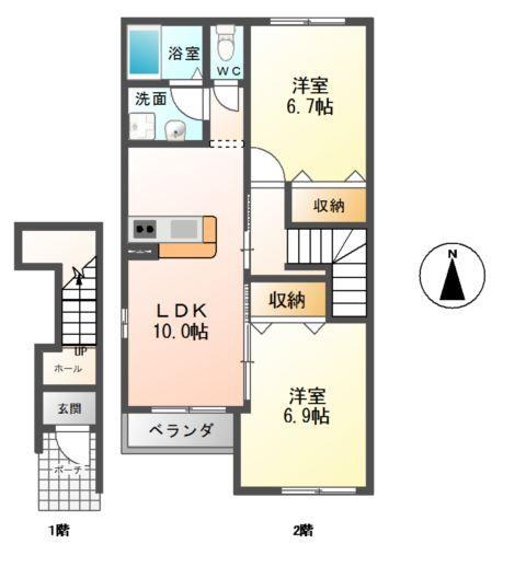 カサフェリースの間取り