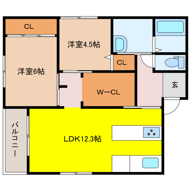 エルヴィータ相浦Iの間取り