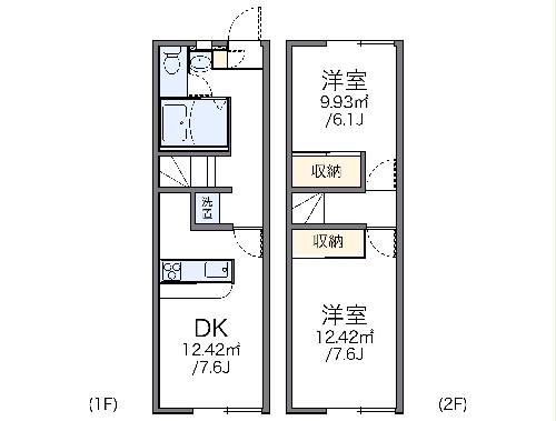 レオパレスフダザの間取り