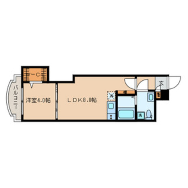 品川区北品川のマンションの間取り