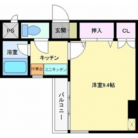 グリーンキャピタル材木町　第１の間取り