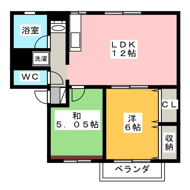 シティハイム　サンヒルズの間取り