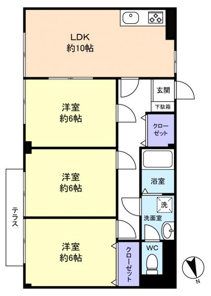 三協コーポの間取り