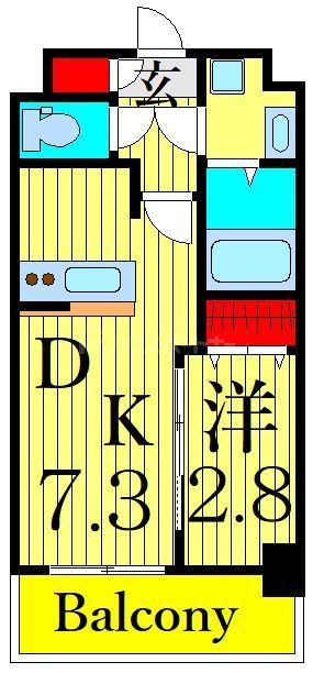 葛飾区立石のマンションの間取り