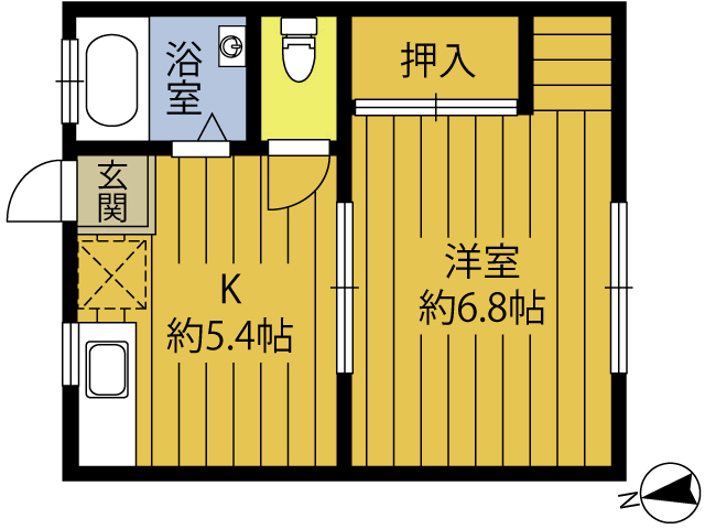安部荘の間取り写真