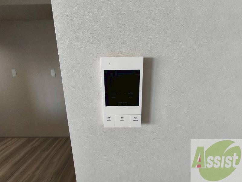 セキュリティ　モニタ付インターホンでセキュリティ面も安心です。