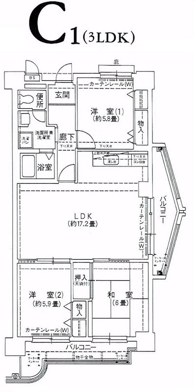 コーシャハイツ諸口の間取り写真