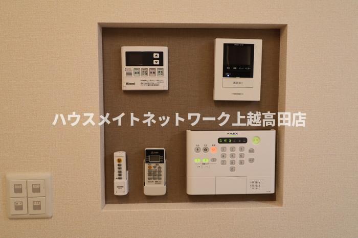 セキュリティ　モニターホン・ホームセキュリティー操作パネル（間取り反転タイ