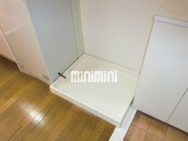 洗面設備　室内に洗濯機置場！