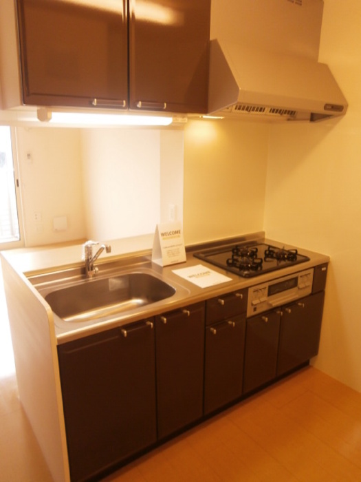 キッチン　ガスコンロ付き対面キッチン