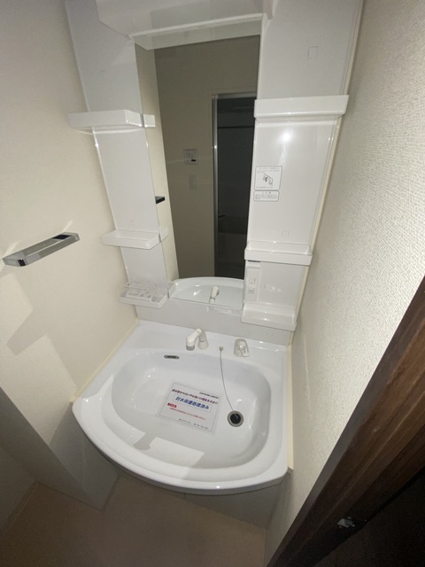 洗面設備　準備が捗る独立タイプ。