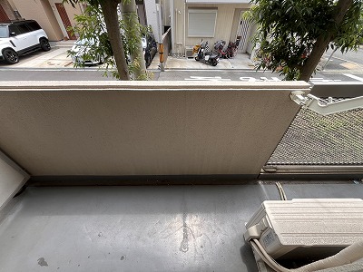 バルコニー　お洗濯にも便利なバルコニー付き