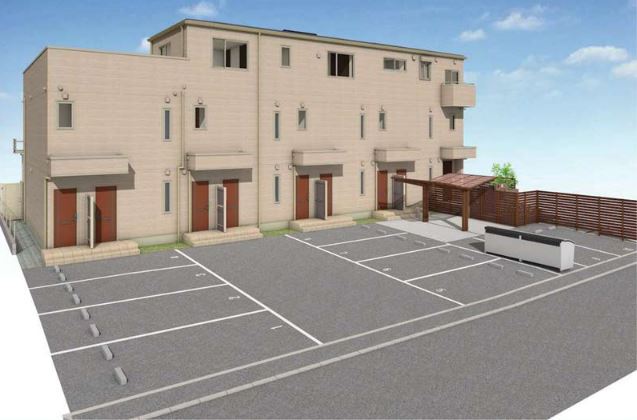 建物外観　建築時パース